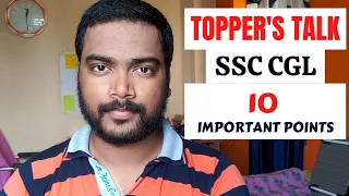 Topper's Talk | SSC CGL | 10 Important Points to Remember