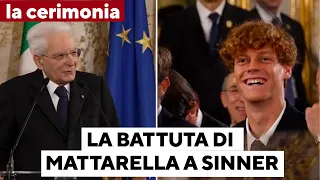 La battuta di Mattarella a Sinner: “Per fortuna ho iniziato a guardare la finale dal quarto set…”