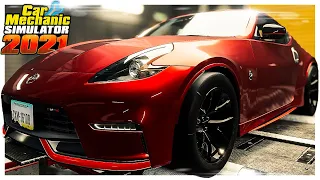 MONSTER Midnight Red Nissan 370z Restoration // Car Mechanic Simulator 2021 Gameplay