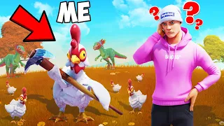 Playing HIDE & SEEK with CUSTOM FORTNITE Skins!