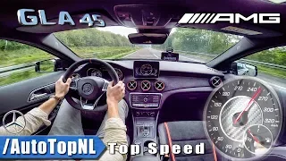 Mercedes AMG GLA 45 2018 ACCELERATION & TOP SPEED on AUTOBAHN by AutoTopNL