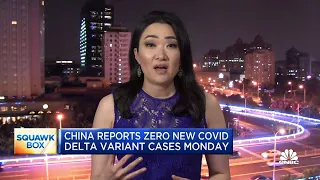 China reports zero new Covid delta variant cases Monday