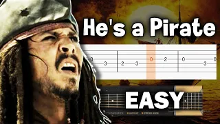 Pirates of the Caribbean - He's a Pirate - Guitar tutorial (TAB)