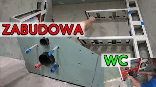 Zabudowa stelaża podtynkowego WC