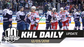 Daily KHL Update - March 12th, 2018 (English)