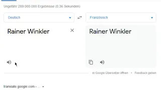 Rainer Winkler in verschiedenen Sprachen