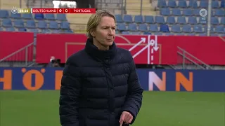 Frauenfussball WM 2023 Quali Deutschland   Portugal 1  Halbzeit