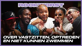 Hef, Akwasi, Young Ellens, Keizer en Adje in Rookworst de Podcast