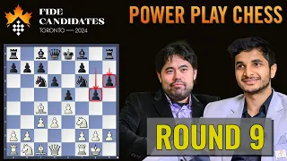 Vidit Gujrathi vs Hikaru Nakamura | FIDE Candidates 2024 | Round 9