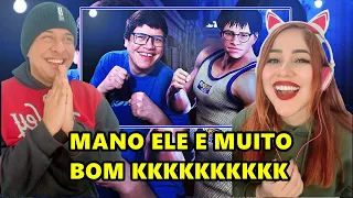 (MANO ELE E MUITO LOKO) REAGINDO AO Games EduUu NAS TRETA DE RUA -  Street Fighter 6 - REACT