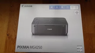 Canon PIXMA MG4250 All-In-One Wi-Fi Printer Unboxing and setup