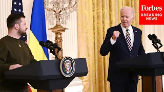 Reporters Laugh At Biden Answer During Zelensky Press Briefing