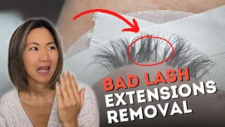 How to Remove Eyelash Extensions (SOS: Fixing a Bad Lash Job!)