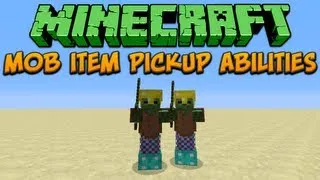 Minecraft: Mob Item Pickup Abilities