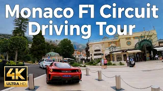 Monaco Formula 1 Circuit Driving Tour - Normal Traffic (4k Ultra HD 60fps)