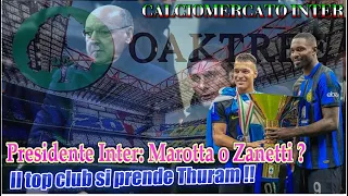 CALCIOMERCATO INTER: Presidente Inter Marotta o Zanetti Il top club si prende Thuram !!