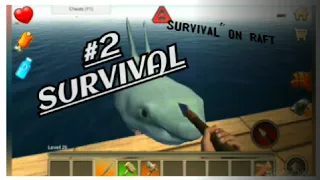 Matei o tubarão!!! Survive on raft #2 (I killed the shark!!!)