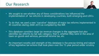 Political Economy of Tax Reforms in Developing Countries