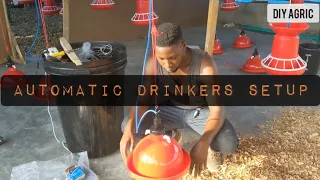 Brooder House Setup - Installing Automatic Drinkers and Hanging Feeders