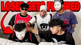 FLOUR CHALLENGE w LOS BOYZ!!! (THEY TRY TO FIGHT ME)