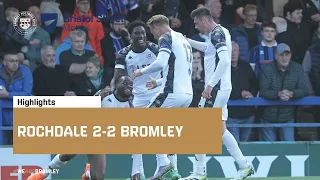 Highlights: Rochdale 2-2 Bromley