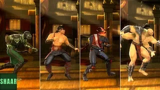 Mortal Kombat Komplete Edition - All Characters Walking Animations