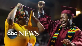 Mother, son earn bachelor's degrees on the same day