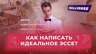 Как написать идеально ЭССЕ в ЕГЭ по обществознанию? — SKILLVERSE