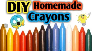 How to make a your own crayons/ homemade crayons in very easy way/ make your own crayons