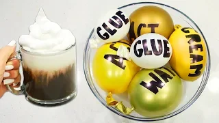 Making Satisfying & Realistic Coffee Slime with Balloons!