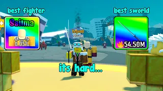 I Got Saitama And Best Sword In Anime Weapon Simulator Roblox