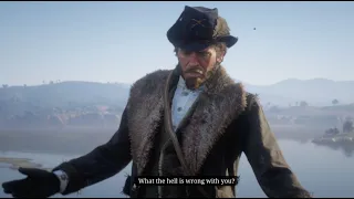 A Close Call For Arthur and the Reverend, in Red Dead Redemption 2