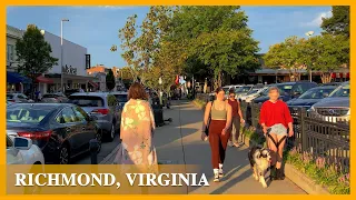 Walking Richmond Virginia | CARYTOWN Shopping, Dining, and Entertainment District【4K】