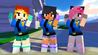 SUPER IDOL MAID APHMAU FRIENDS KIM AND KC - MINECRAFT ANIMATION #shorts