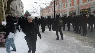 Омон в Нижнем Новгороде 31 января на ул  Большой Покровской