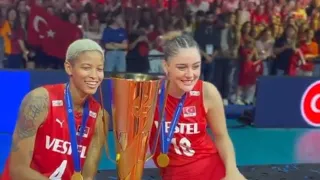 zehra gunes & melissa vargas champions | eurovolley 2023 | finals | Turky vs. Serbia