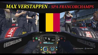 Max Verstappen Spa-Francorchamps Belgian Grand Prix 100% Race From Last To Podium