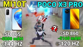 XIAOMI Mi 10T VS POCO X3 PRO | 1VS1 | PUBG TDM TEST | 90 FPS VS 60 FPS | PUBG MOBILE