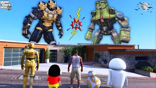 Franklin And Shinchan Rescue the Star Wars robots in GTA 5