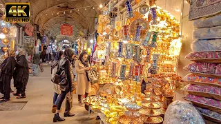 Iran Market Tour [4k60fps]-Vakil Bazaar in Shiraz