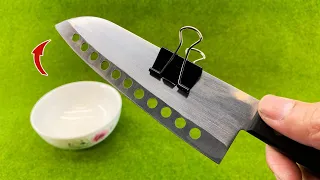 3 Easy Ways To Sharpen A Knife Like A Razor Sharp ! Amazing Ideas