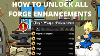 AQW How to complete Forge Quests and unlock enhancements