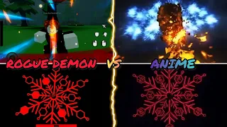 Rogue demon akaza VS Anime