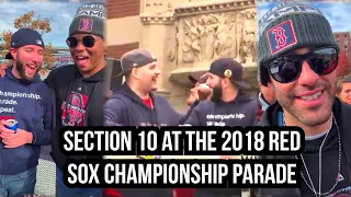 Jared Carrabis and Coley Mick ON THE DUCKBOATS | Boston Red Sox 2018 Championship Parade