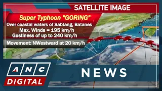 Super typhoon 'Goring' seen to exit PAR Wednesday night or Thursday morning | ANC