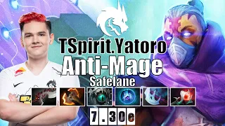 Anti-Mage Safelane | TSpirit.Yatoro | YATORO GOD 12 MINS BATTLE FURY | 7.30e Gameplay Highlights