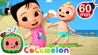 Cece & JJ's Fun Beach Day! | CoComelon Kids Songs & Nursery Rhymes
