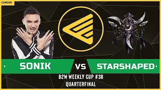 WC3 - B2W Weekly Cup #38 - Quarterfinal: [NE] Sonik vs Starshaped [NE]