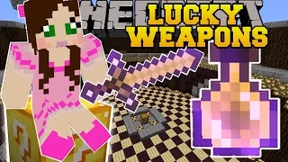 Minecraft: LUCKY WEAPONS! (LUCKY SWORD & BOW ATTACKS!) Lucky Block Mod Showcase