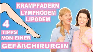 Lipödem & Lymphödem - Krampfadern & geschwollene Beine ➡️viele Tipps & Rezepte einer  Gefäßchirurgin